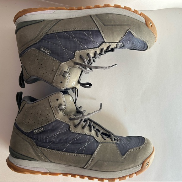 NWOT Oboz Women’s Gray Bozeman Mid Insulated Hiking Boots - Picture 6 of 10